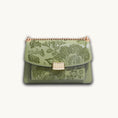 Load image into Gallery viewer, Handmade Luxury Crabapple Blossom Chinese Suzhou Embroidery Leather Crossbody Bag