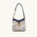Load image into Gallery viewer, Handmade Chinese Color-Blocking Embroidered Genuine Leather Crossbody Bag