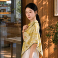 Load image into Gallery viewer, Luxury Misty Lavender Glow Spring Double-Sided Mulberry Silk Shawl