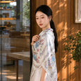 Load image into Gallery viewer, Luxury Birds & Blooms Jacquard Chinese Mulberry Silk Square Scarf