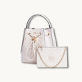 Load image into Gallery viewer, Heritage Gold Filigree Motif Scroll Embroidery Bucket Bag