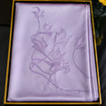 Load image into Gallery viewer, Heritage Magnolia Motif Mulberry Silk Scarf — "Jade Bloom"