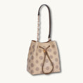Load image into Gallery viewer, Embroidered Genuine Leather Bucket Bag with Chain Strap