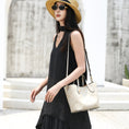 Carica l'immagine nel visualizzatore della galleria, Borsa tote wing in vera pelle con ricamo Suzhou barocco dorato fatta a mano
