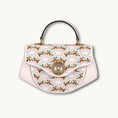 Load image into Gallery viewer, Floral Wave Embroidered Genuine Leather Top Handle Satchel Bag