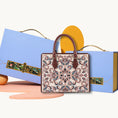 Load image into Gallery viewer, Heritage Baoxiang Flower Motif Su Embroidery Leather Tote Bag