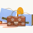 Load image into Gallery viewer, Heritage Embroidered Hard-Shell Ebroidered Leather Handbag
