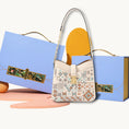Load image into Gallery viewer, Bohemian Geometric Embroidered Genuine Leather Hobo Bag