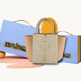 Load image into Gallery viewer, Golden Baroque Embroidered Genuine Leather Wing Tote Bag