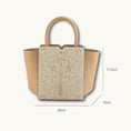 Load image into Gallery viewer, Golden Baroque Embroidered Genuine Leather Wing Tote Bag