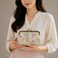 Load image into Gallery viewer, Luxury Chinese Fulu Prosperity Song Brocade Silk Frame Handbag with Vintage Clasp