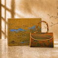 Bild in Galerie-Betrachter laden, Luxury Chinese Qianli Jiangshan Xiangyun Silk Bamboo Handle Crossbody Bag