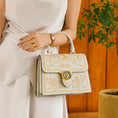 Load image into Gallery viewer, New Chinese Style Luxury White Embroidery Leather Handbag