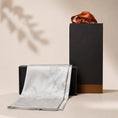 Load image into Gallery viewer, Heritage Lotus Motif Mulberry Silk Scarf — "Still Water"