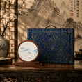 Load image into Gallery viewer, Museum-Quality Handcrafted Silk Suzhou Double-Sided Embroidery Ornament — Moonrise Over the Sea: A Thousand Miles of Rivers and Mountains