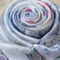Load image into Gallery viewer, New Chinese Style Hua Luo Silk Scarf Double-Sided Mulberry Silk Shawl