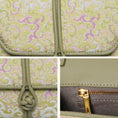 Carica l'immagine nel visualizzatore della galleria, Chinoiserie Luxury Song Brocade Scrolling Vine Kui Dragon Leather Clutch Bag