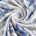 Load image into Gallery viewer, Luxury Birds & Blooms Jacquard Chinese Mulberry Silk Square Scarf