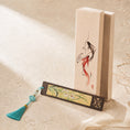 Load image into Gallery viewer, Handcrafted Silk Suzhou Embroidery Bookmark – Orchid | Chinese Art Keepsake