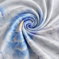 Load image into Gallery viewer, New Chinese Style Blue Shawl Long Scarf Mulberry Silk Square Scarf