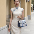Load image into Gallery viewer, Luxury Heritage Geometric Motif Su Embroidery Leather Handbag