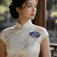Load image into Gallery viewer, Heritage Cloisonné Ronghua Brooch Filigree Enamel Floral Pin