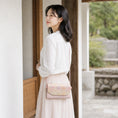 Carica l'immagine nel visualizzatore della galleria, Luxury Handcrafted Chinese Song Brocade Blush Pink Crossbody Bag