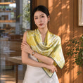 Load image into Gallery viewer, Luxury Misty Lavender Glow Spring Double-Sided Mulberry Silk Shawl