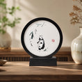 Load image into Gallery viewer, Museum-Quality Handcrafted Silk Suzhou Double-Sided Embroidery Ornament — Panda & Cub, "Bamboo Shade"