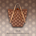 Load image into Gallery viewer, Luxury Chinese Embroidery Leather Tote Bag with Baoxiang Flower Pattern