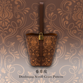 Load image into Gallery viewer, Luxury Dunhuang Scroll Vine Leather Bucket Bag Suzhou Embroidery Shoulder Bag