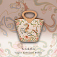 Load image into Gallery viewer, Luxury Leather Handcrafted Chinese Suzhou Embroidery Celestial Horse Bucket Bag