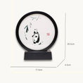 Load image into Gallery viewer, Museum-Quality Handcrafted Silk Suzhou Double-Sided Embroidery Ornament — Panda & Cub, "Bamboo Shade"