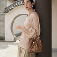 Load image into Gallery viewer, Luxury Chinese "Xing" Lucky Embroidered Leather Eastern Fortune Bucket Bag