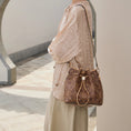 Load image into Gallery viewer, Luxury Chinese "Xing" Lucky Embroidered Leather Eastern Fortune Bucket Bag