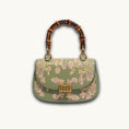 Load image into Gallery viewer, Luxury Chinese Camellia Flower Embroidery Genuine Leather Handbag with Bamboo Handle
