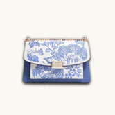 Handmade Luxury Crabapple Blossom Chinese Suzhou Embroidery Leather Crossbody Bag