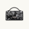 Load image into Gallery viewer, Luxury Handcrafted Iris Flower Chinese Embroidery Genuine Leather Handbag
