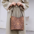 Load image into Gallery viewer, Vintage Baroque Embroidered Genuine Leather Hobo Bag
