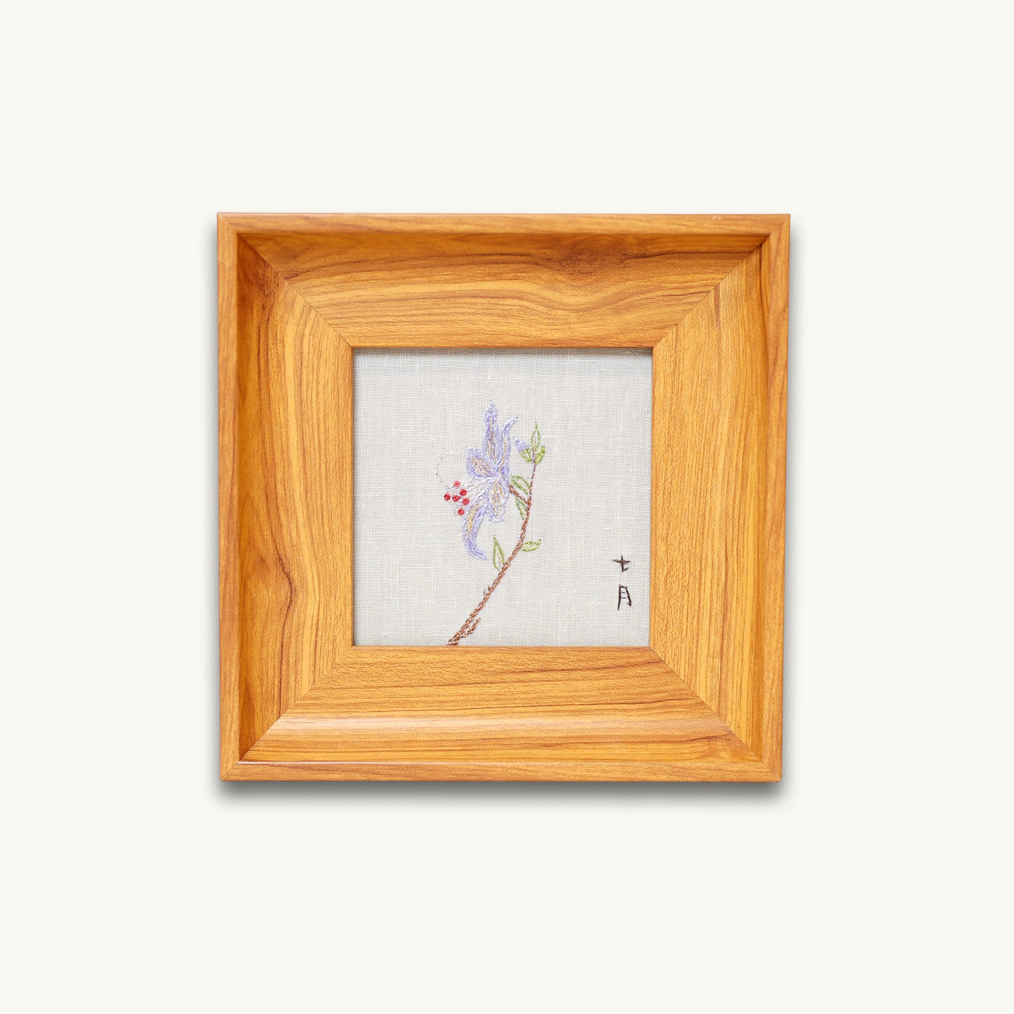 Musem Quality Heritage Su Embroidery Wall Art Handcrafted Silk—Jade Hairpin Flower