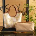 Bild in Galerie-Betrachter laden, Luxury Song Brocade Golden Qilin Peony Leather Handbag
