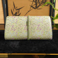 Bild in Galerie-Betrachter laden, Chinoiserie Luxury Song Brocade Scrolling Vine Kui Dragon Leather Clutch Bag
