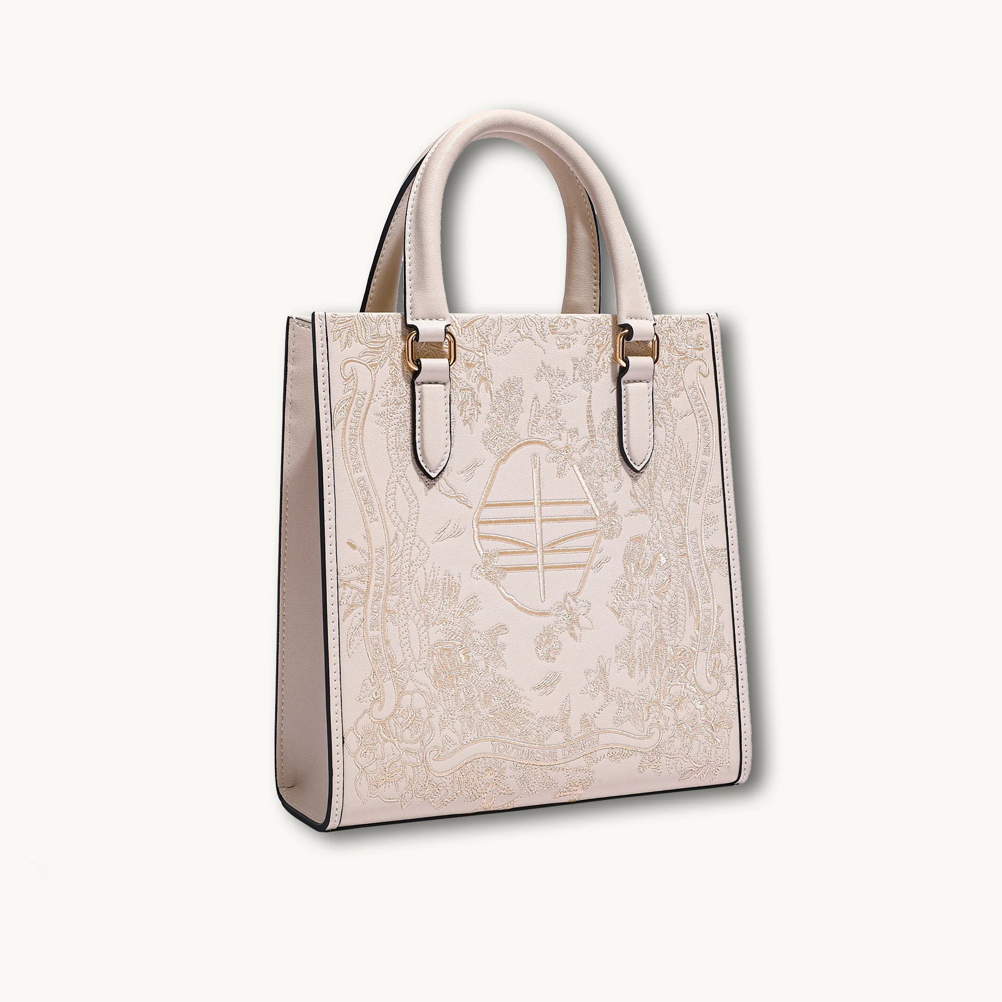 Bolso tote de cuero genuino de lujo bordado a mano de Suzhou