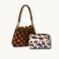 Load image into Gallery viewer, Intangible Cultural Heritage Embroidered Genuine Leather Drawstring Bucket Bag
