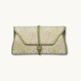 Bild in Galerie-Betrachter laden, Chinoiserie Luxury Song Brocade Scrolling Vine Kui Dragon Leather Clutch Bag
