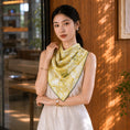 Load image into Gallery viewer, Luxury Misty Lavender Glow Spring Double-Sided Mulberry Silk Shawl
