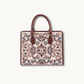 Load image into Gallery viewer, Heritage Baoxiang Flower Motif Su Embroidery Leather Tote Bag
