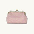 Load image into Gallery viewer, Luxury Chinese Pink Song Brocade Silk Frame Handbag with Dingsheng Motif

