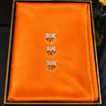 Load image into Gallery viewer, Luxury Handcrafted Suzhou Embroidery Mulberry Silk Scarf—Orange Pomegranate Motif
