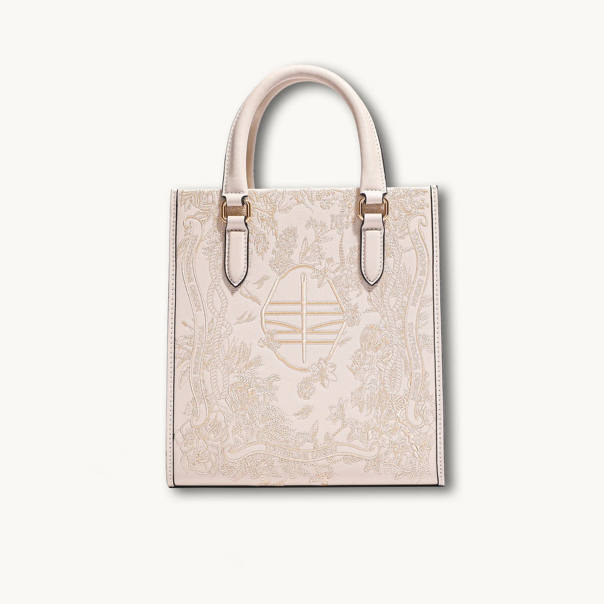 Bolso tote de cuero genuino de lujo bordado a mano de Suzhou